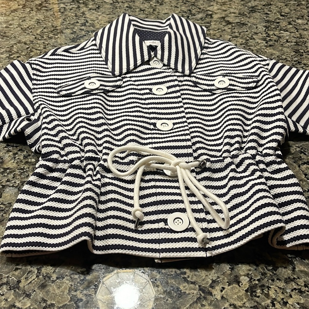 CAbi Harbor Jacket Nautical Stripe XS